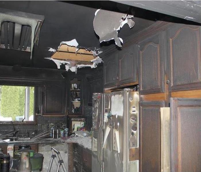 Before restoring kitchen after fire damage