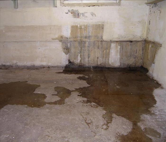 Leaking concrete in basement.